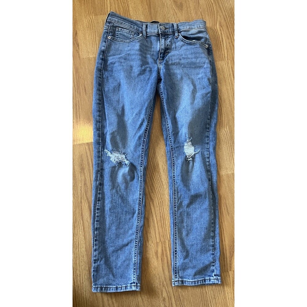 Banana Republic Distressed Mid Rise Girlfriend Jean Size 26